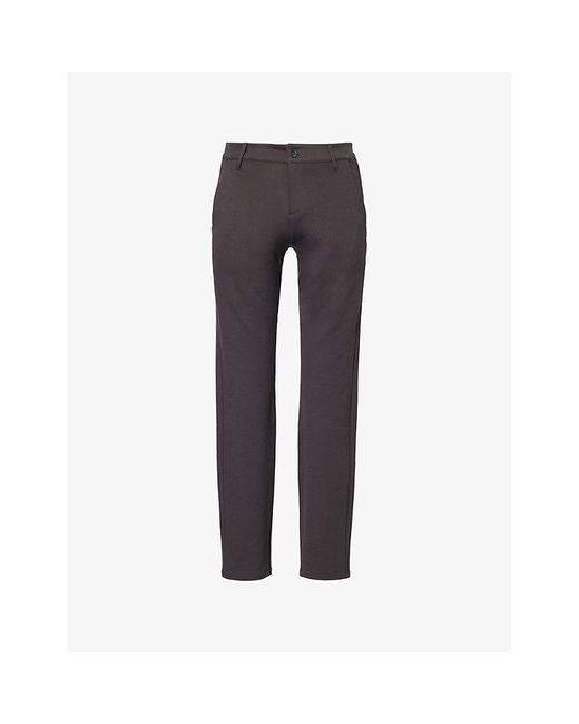 PAIGE Blue Transcend Knit Stafford Tapered Trousers for men