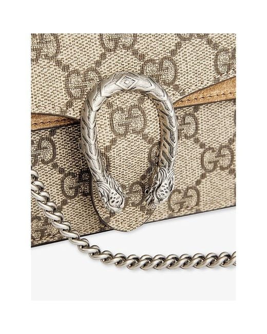 Gucci Dionysus Mini Canvas Tophandle Bag in Metallic Lyst