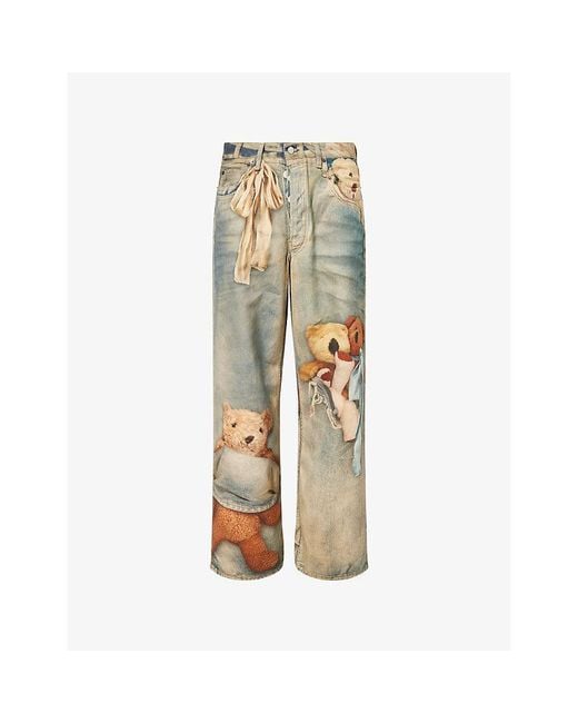 Acne Natural 1981 Wide-Leg Denim Jeans for men
