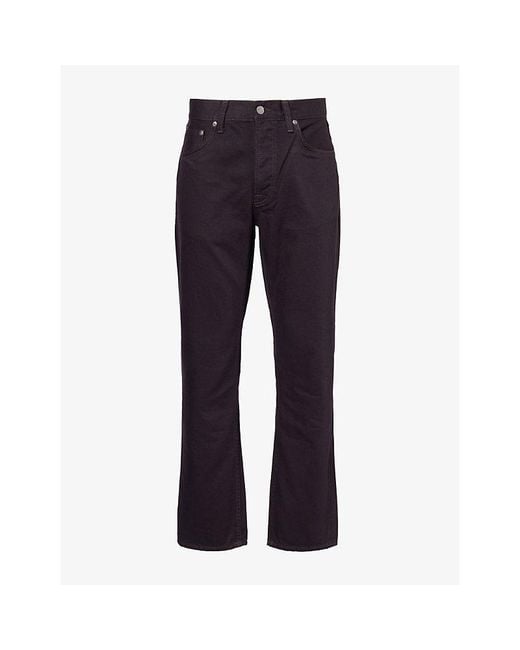 Nudie Jeans Blue Rad Rufus Regular-Fit Straight-Leg Denim Jeans for men