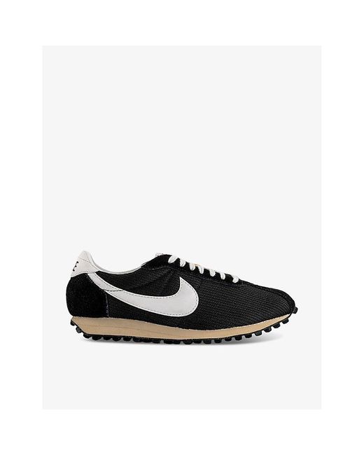 Nike Black Ld-1000 Contrast-Sole Mixed-Textile Low-Top Trainers for men