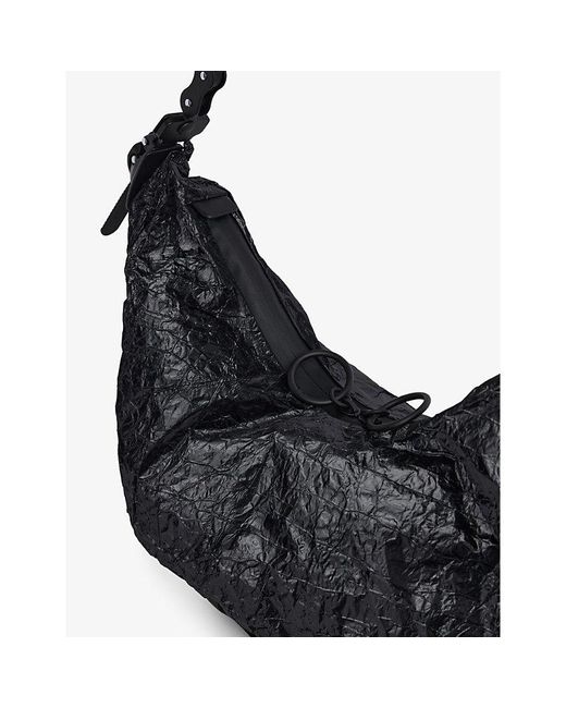 Comme des Garçons Black Junya Watanabe X Innerraum Crinkle-textured Coated-canvas Cross-body Bag