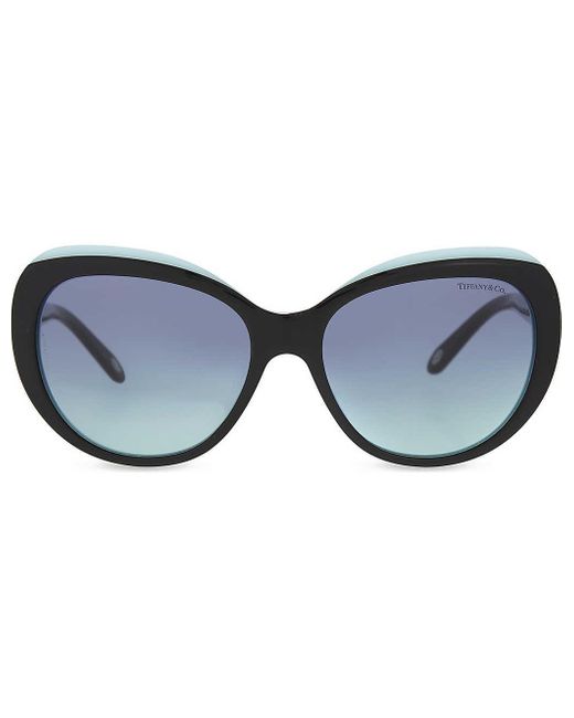 Tiffany & Co Blue Tf4122 1837 Cat Eye-frame Sunglasses
