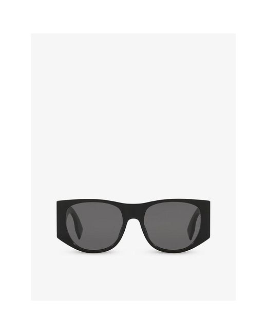 Fendi Black Fe40109i Baguette Square-frame Acetate Sunglasses