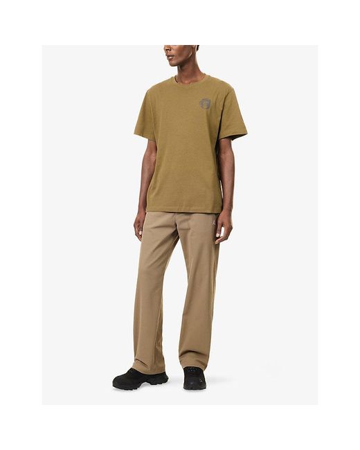 The North Face Natural Basecamp Barista Graphic-Print Cotton T-Shirt for men