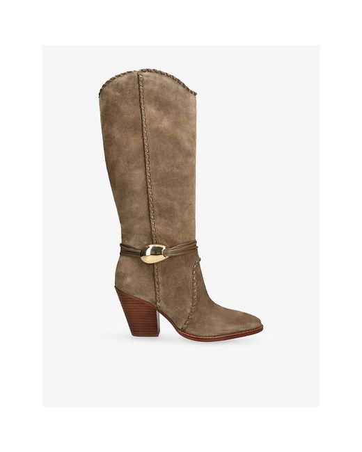 Dolce Vita Brown Jody Suede Heeled Boots