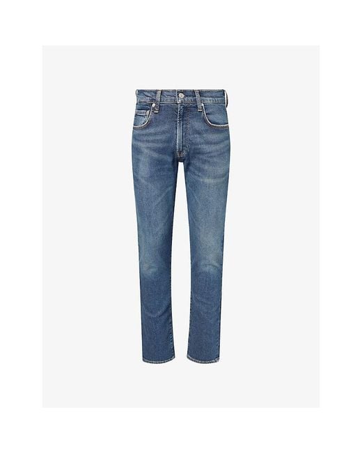 Citizens of Humanity Blue Gage Straight-Leg Cotton-Blend Jeans for men