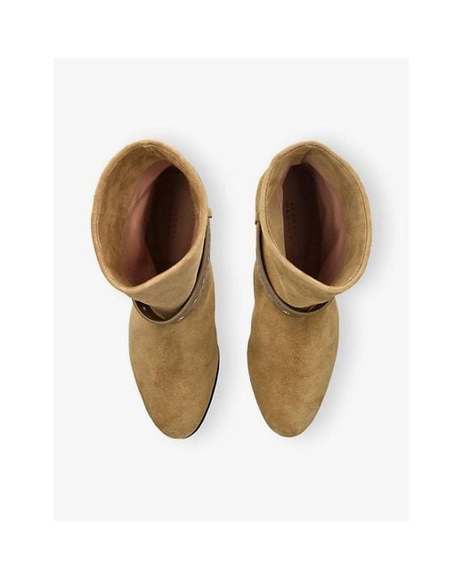 Isabel Marant Natural Reena Suede Boots