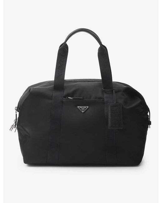 Prada Black Re-nylon Recycled-nylon Duffle Bag