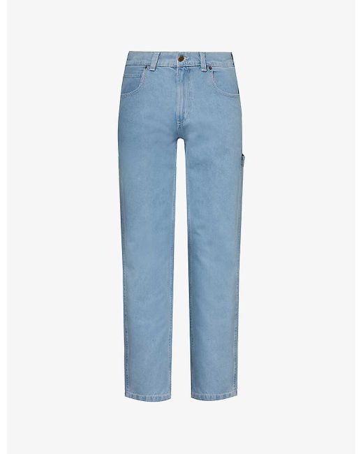 Dickies Blue Garyville Straight-leg Mid-rise Jeans for men