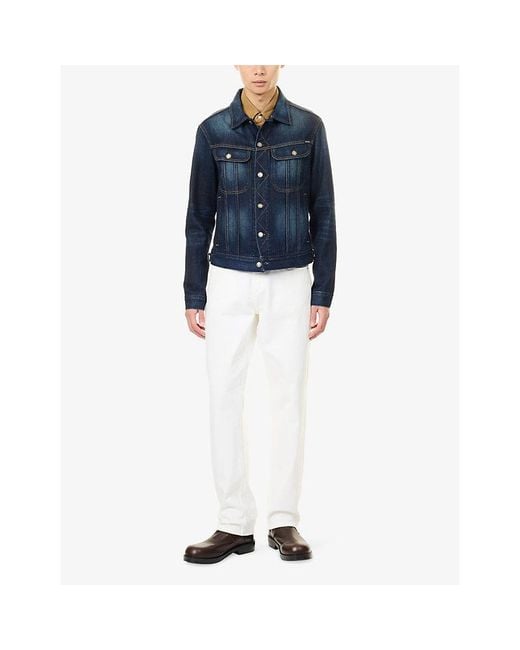 Tom Ford Blue Selvedge Denim Jacket for men