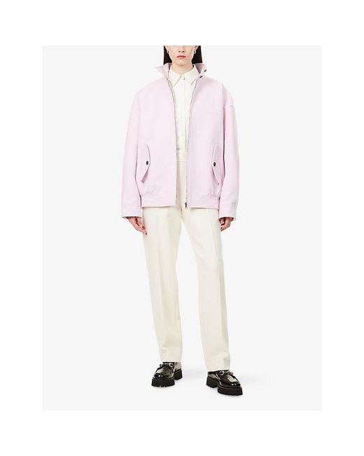 ジャケット GUCCI PINK COTTON CASUAL JACKET GG cotton bouclé jacket in pink and red | GUCCI® US
