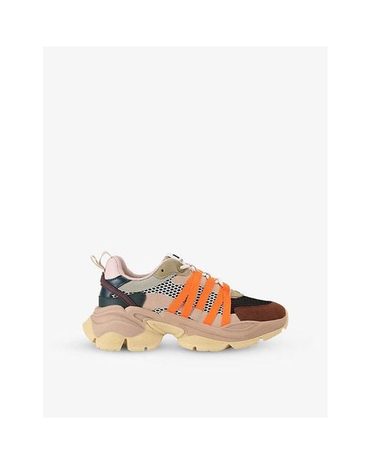 KG by Kurt Geiger Multicolor Laya Mesh And Woven Low-Top Trainers