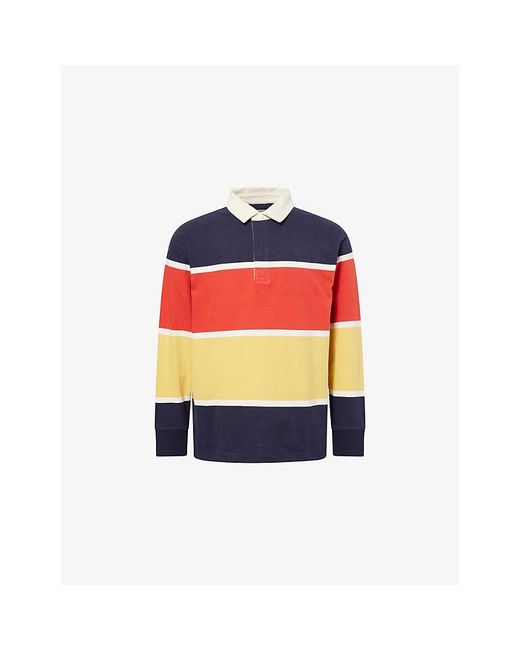 Gant Blue Striped Rugger Cotton Top for men