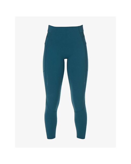 Sweaty Betty Blue Runners 7/8 High-Rise Stretch-Jersey Leggings