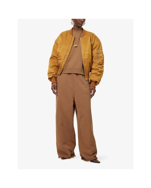 Entire studios Yellow Cropped Broad Shell Jacket