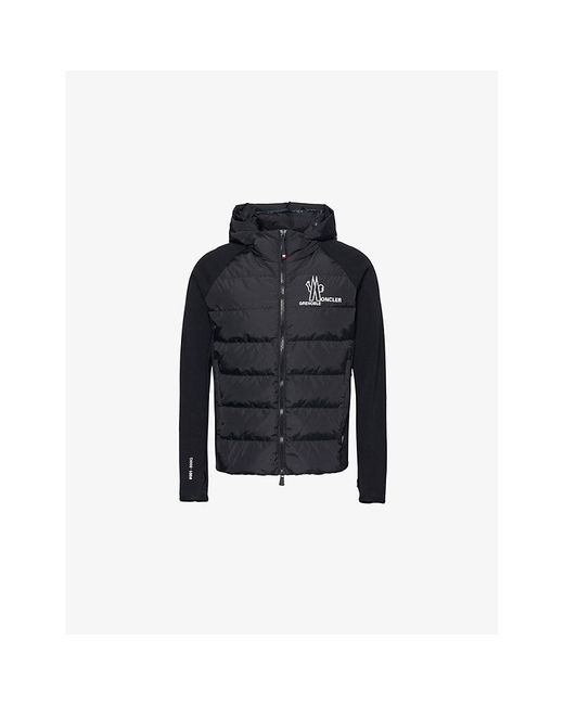 Moncler Blue Hooded Padded Regular-Fit Shell-Down Jacket for men