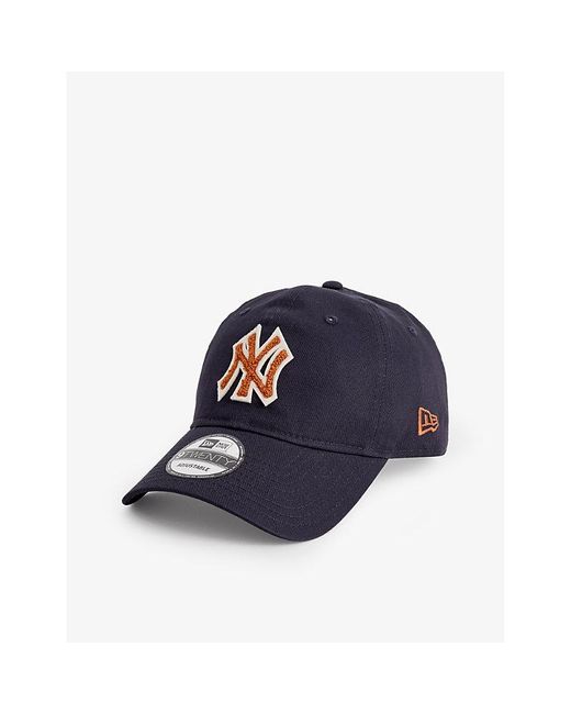 KTZ Blue 9twenty New York Yankees Brand-embroidered Cotton-twill Cap for men