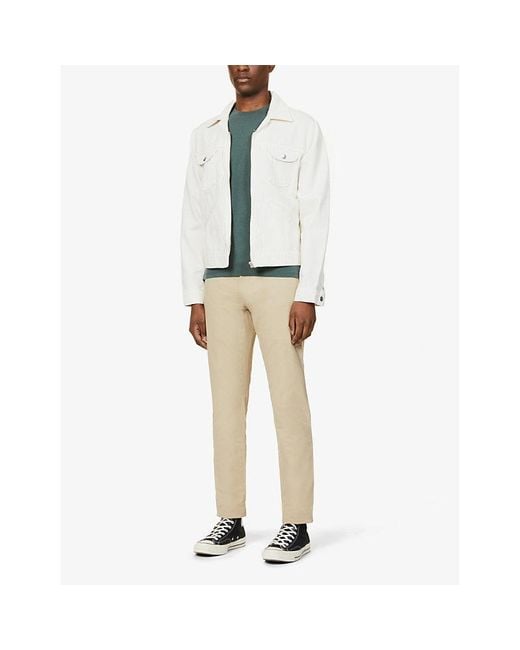 Polo Ralph Lauren Natural Belted Tapered Stretch Slim-Fit Stretch-Cotton Chino Trousers for men
