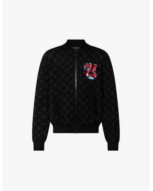 NEW Louis Vuitton Luxury Brand Full Printing Logo Bomber Jacket