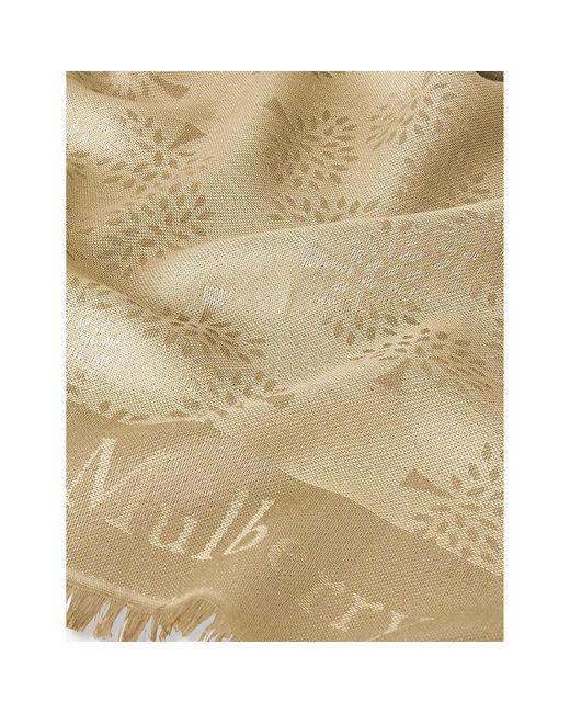 Mulberry Natural Tree Silk And Organic Cotton-blend Scarf