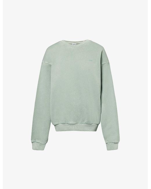 GYMSHARK Green Everywear Comfort Logo-embossed Cotton-jersey Sweatshirt