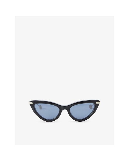 Joseph Blue Laarous Cat-Eye Acetate Sunglasses