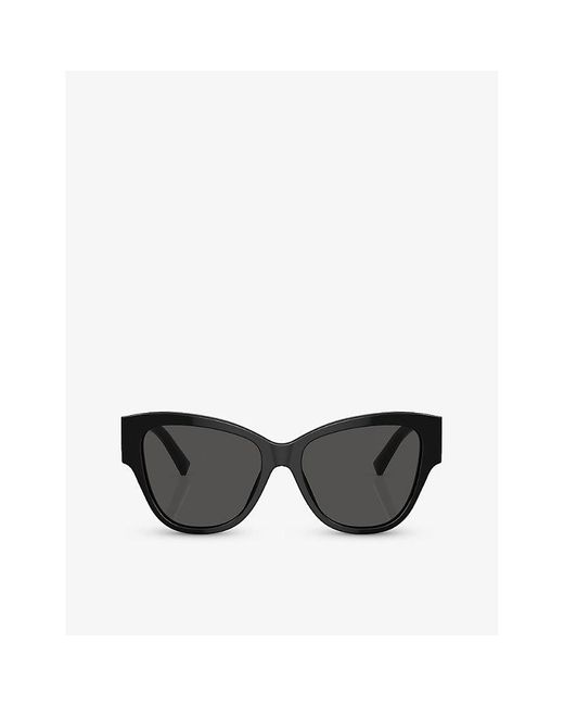 Dolce & Gabbana Black Dg4449 Butterfly-frame Acetate Sunglasses