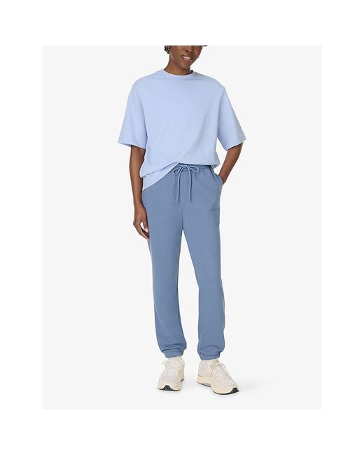 Sweaty Betty Blue Elevated Cotton-Jersey Longline T-Shirt