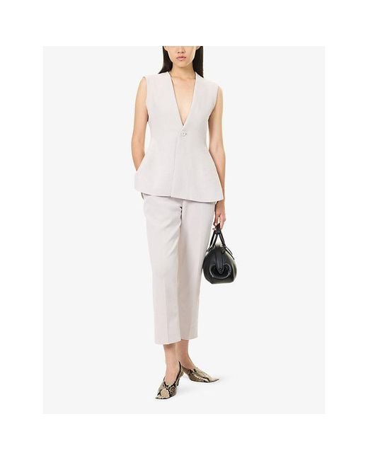 CFCL Natural Soft Milan Tuck Tapered Knitted Trousers