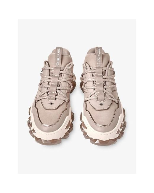 Jimmy Choo Natural Diamond X Ii F Leather Trainers