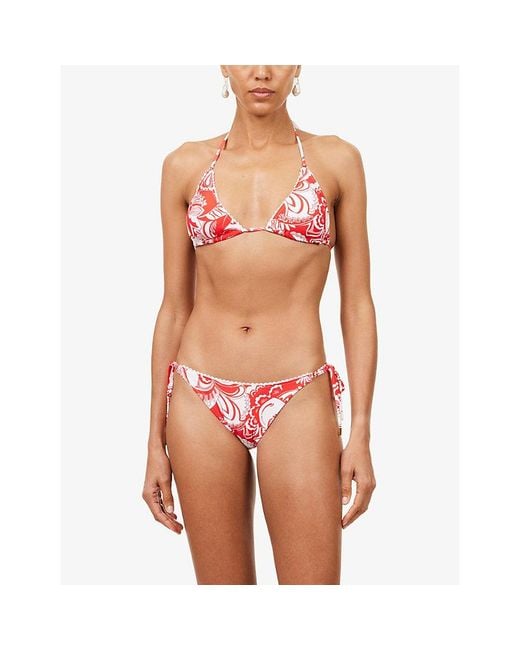 Melissa Odabash Pink Adelaide Tie-Side Bikini Bottoms