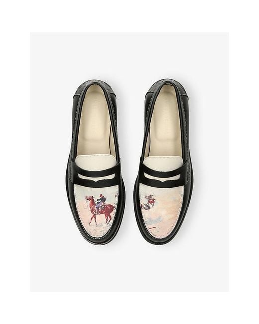 Duke & Dexter Black Wilde Advanced Guard Leather Loafers for men