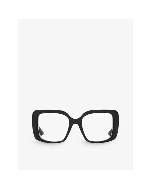 Dita Eyewear Black D4000426 Adabrah Square-frame Acetate Eye Glasses