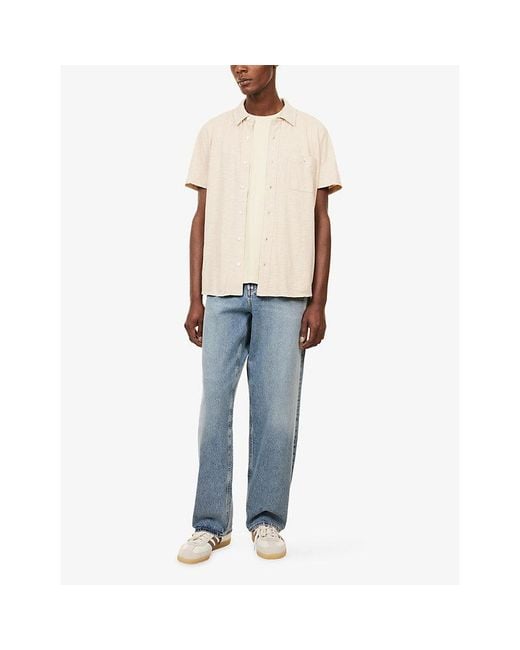 PAIGE Natural Carillo Short-Sleeve Cotton Shirt for men