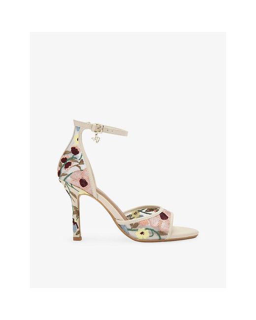 KG by Kurt Geiger Metallic Sabrina Heeled Mesh Sandals