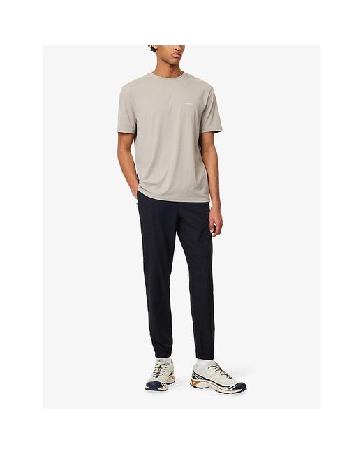 Condition Blue Elasticated-Cuffs Tapered-Leg Woven Jogging Bottoms for men
