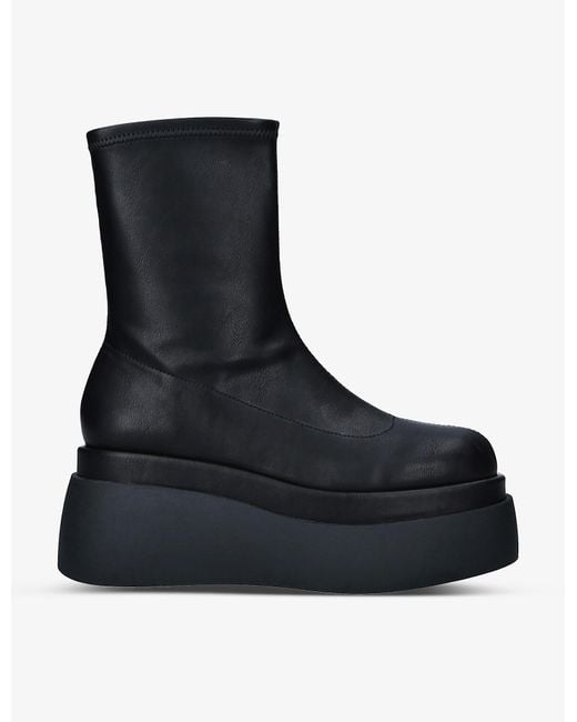 Call It Spring Black Mars Vegan Leather Platform Boots