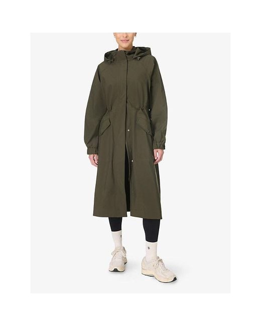 Sweaty Betty Green Motion Technical Shell Coat
