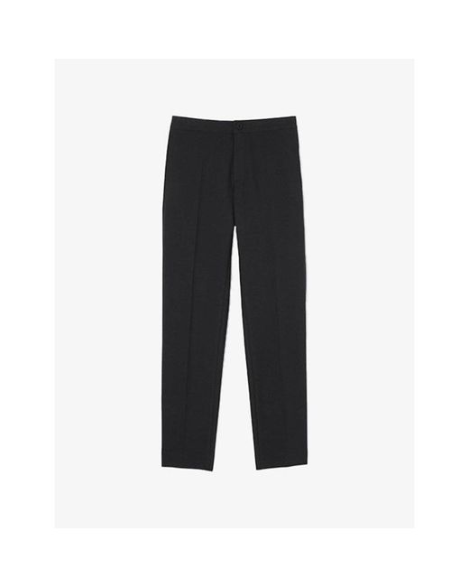 Sandro Black High-Rise Stretch-Jersey Trousers for men