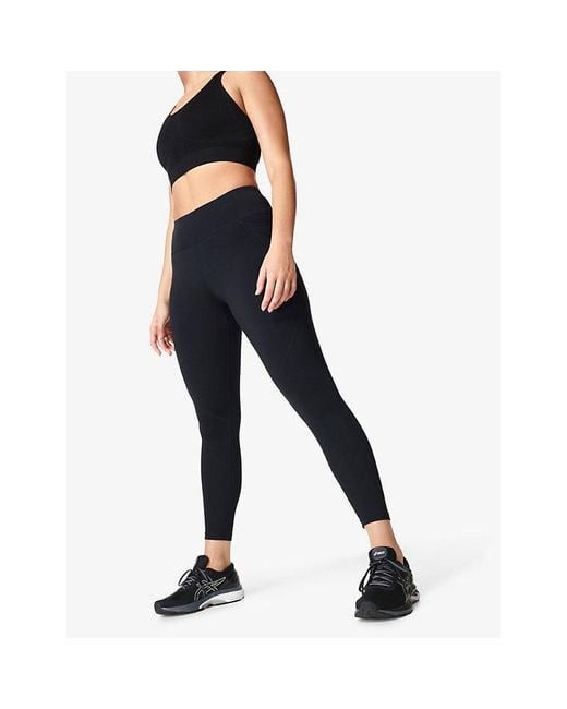Sweaty Betty Black Power 7/8 High-Rise Stretch-Jersey Leggings