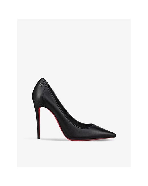 Christian Louboutin Women's Sporty Kate Leather Écolleté Black