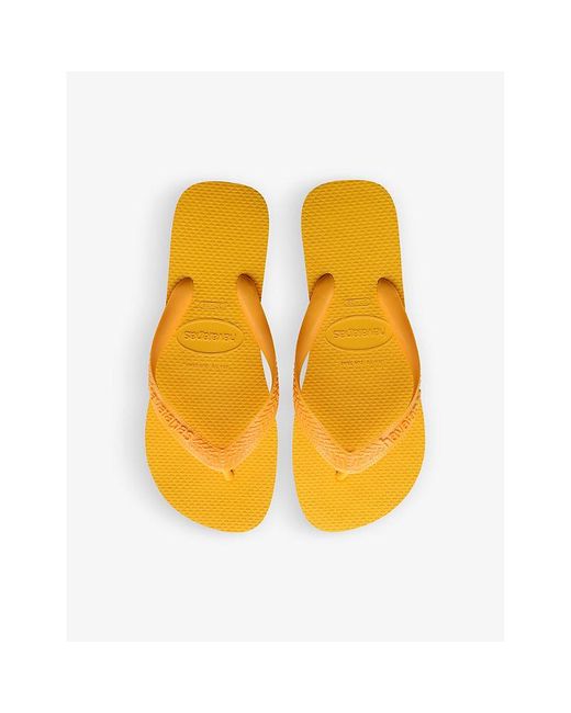 Havaianas Orange Top Rubber Flip Flops