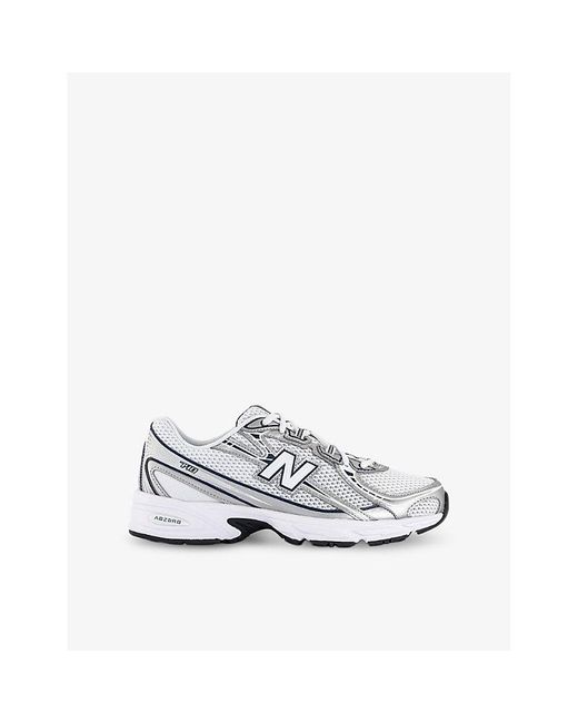 New Balance White 740 V2 Mesh Low-Top Trainers for men