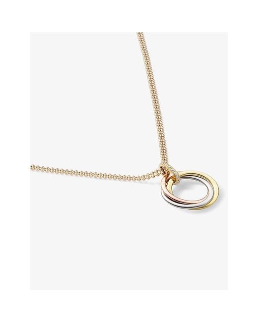Cartier White Trinity 18Ct Rose, And- Necklace