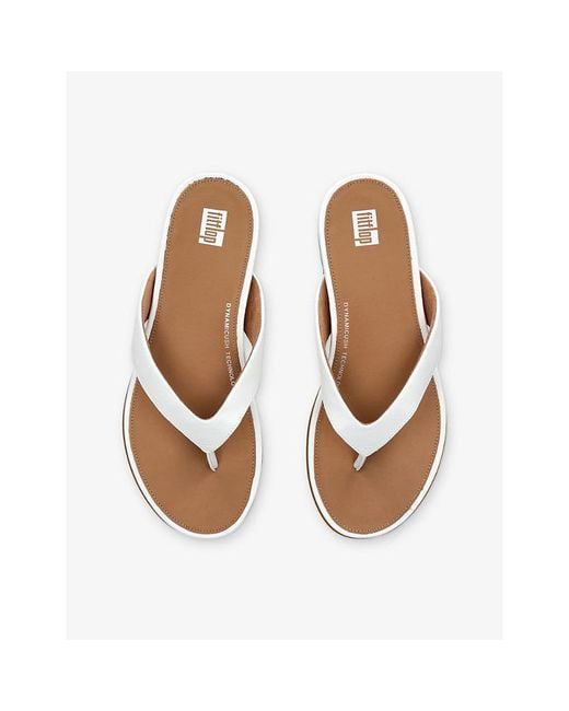 Fitflop White Gracie Leather Sandals