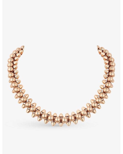 Cartier Natural Clash De Supple Xl 18ct Rose-gold Necklace