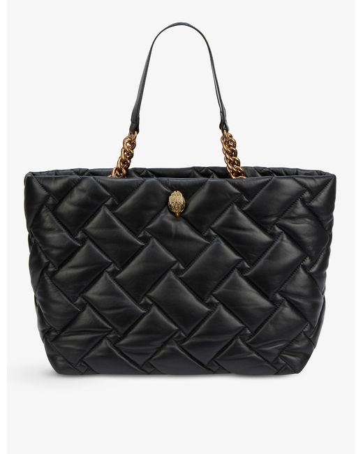 Kurt Geiger Kensington Xxl Quilted Leather Shoulder Bag in Black Lyst