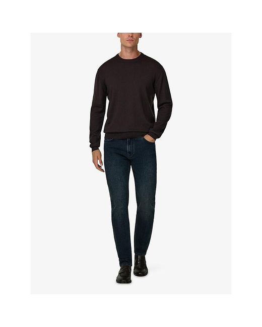 Boggi Black Extrafine Merino-Wool Jumper for men