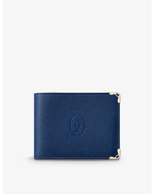 Cartier Blue Must De Leather Wallet